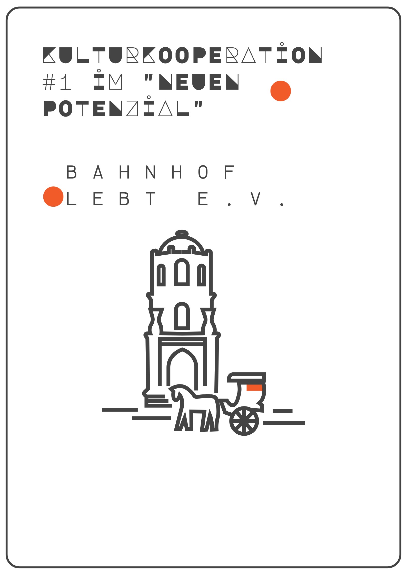 Black, White and Orange, Culture and Art Exhibition, Geometric and Artistic Event Poster