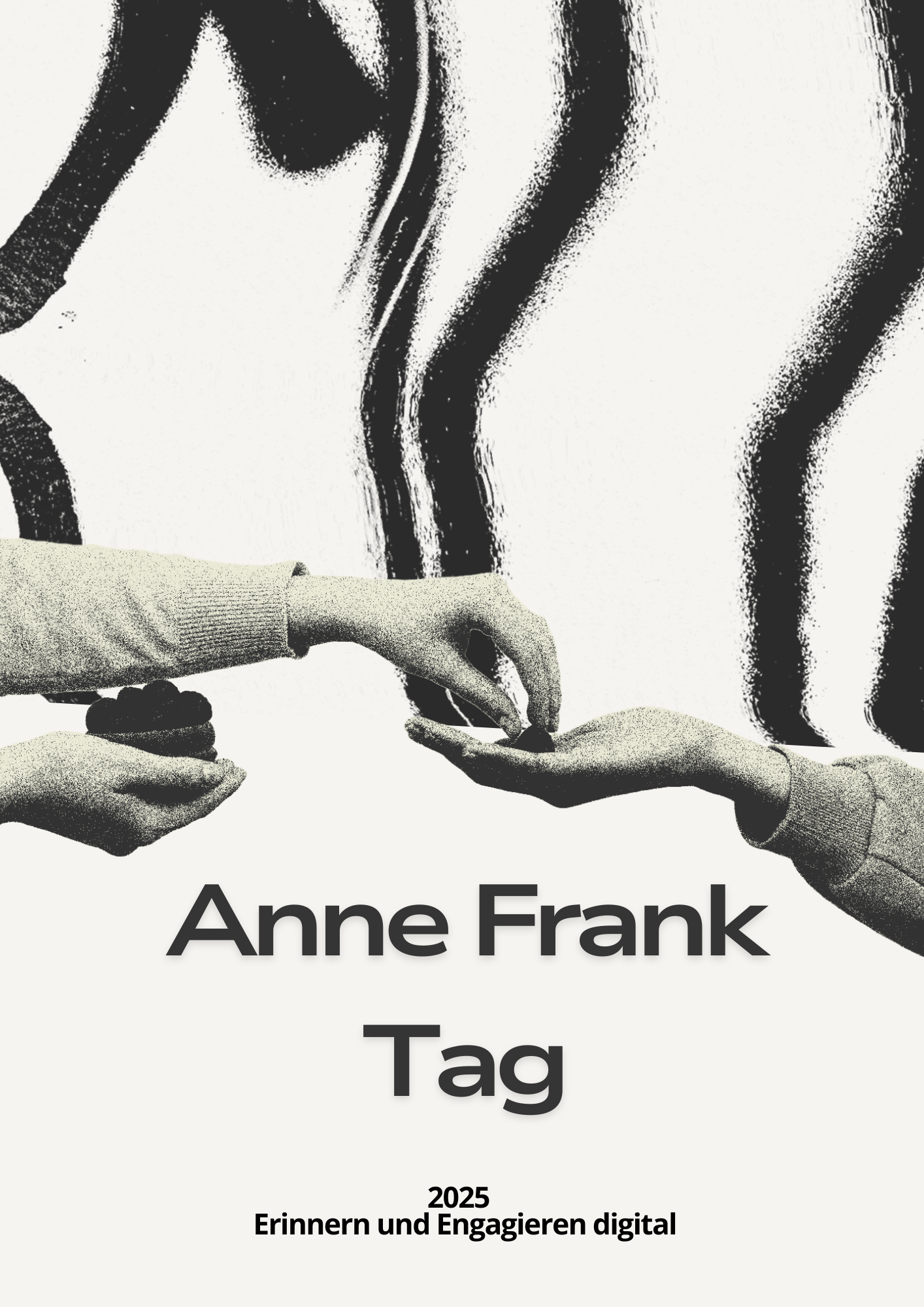 Black and White Minimalist Exhibition Poster