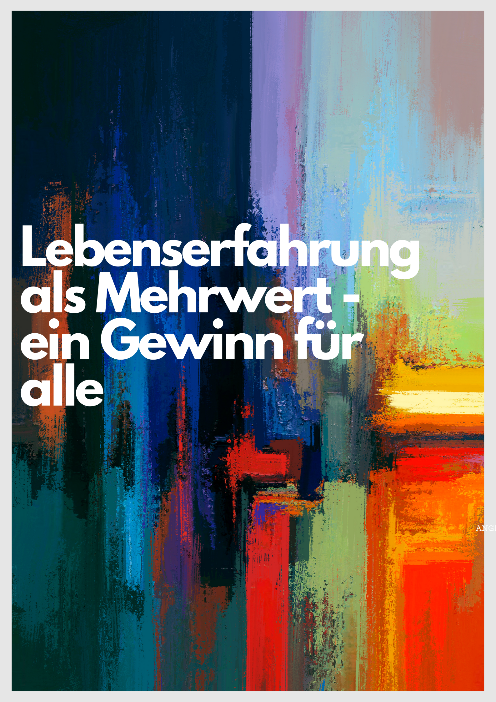 Colorful Simple Paint Mix Illustration Art Poster