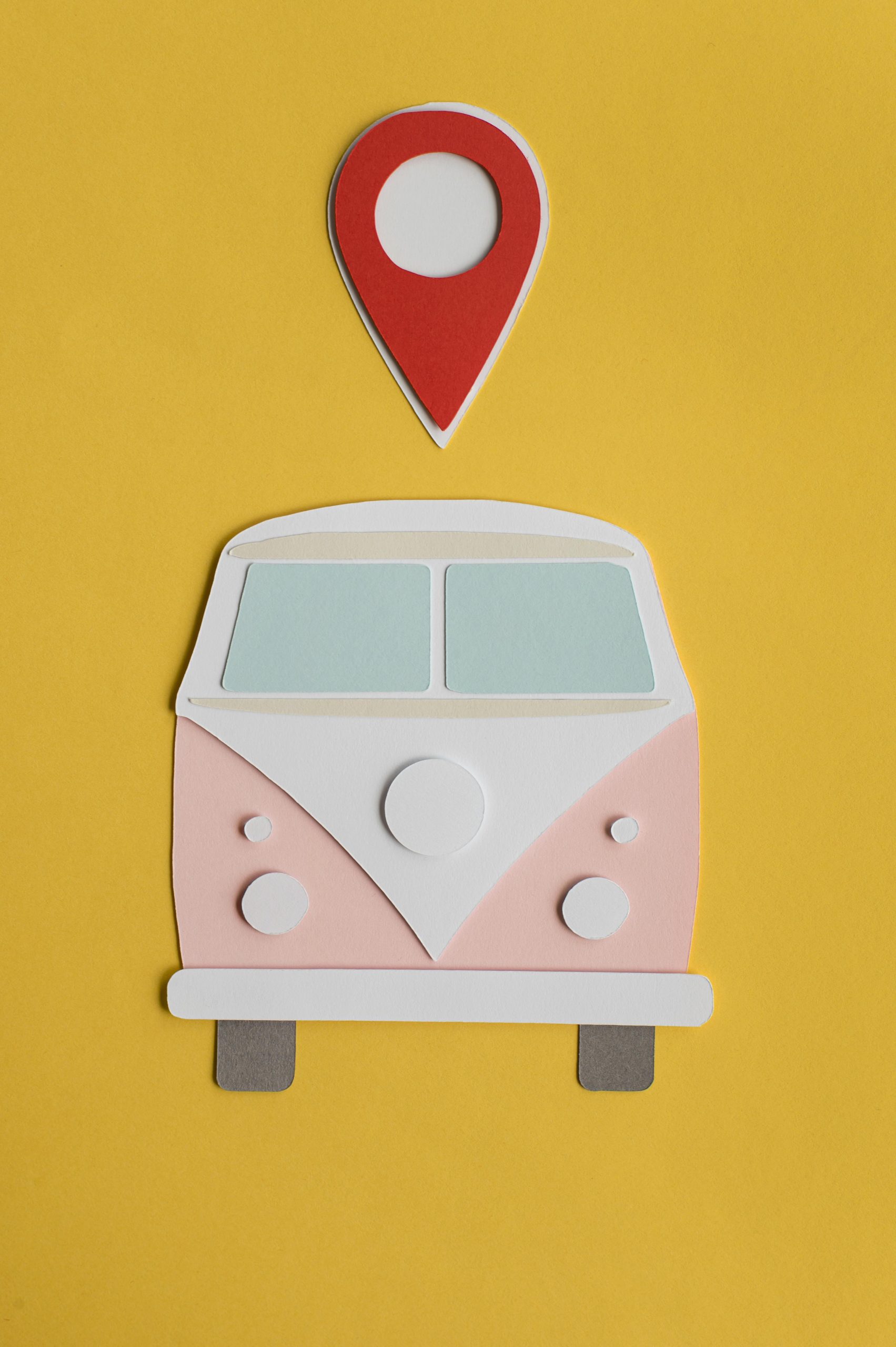 urban-transport-paper-style-composition